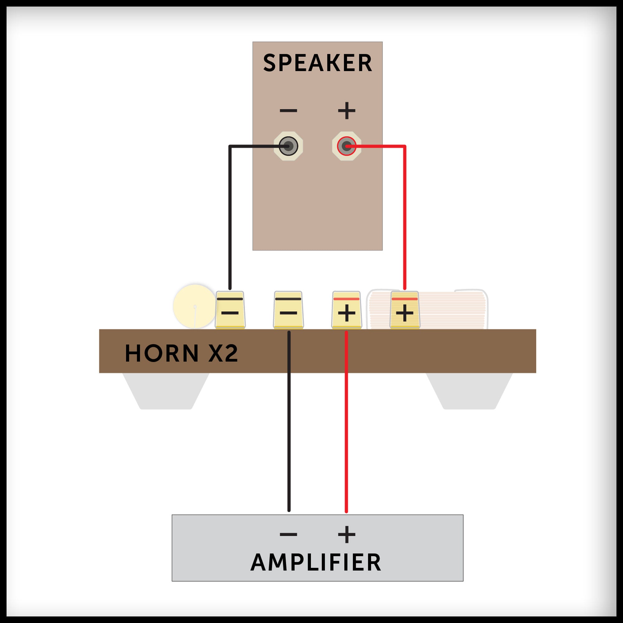 Horn X 2 Engine with complete crossover (PAIR)
